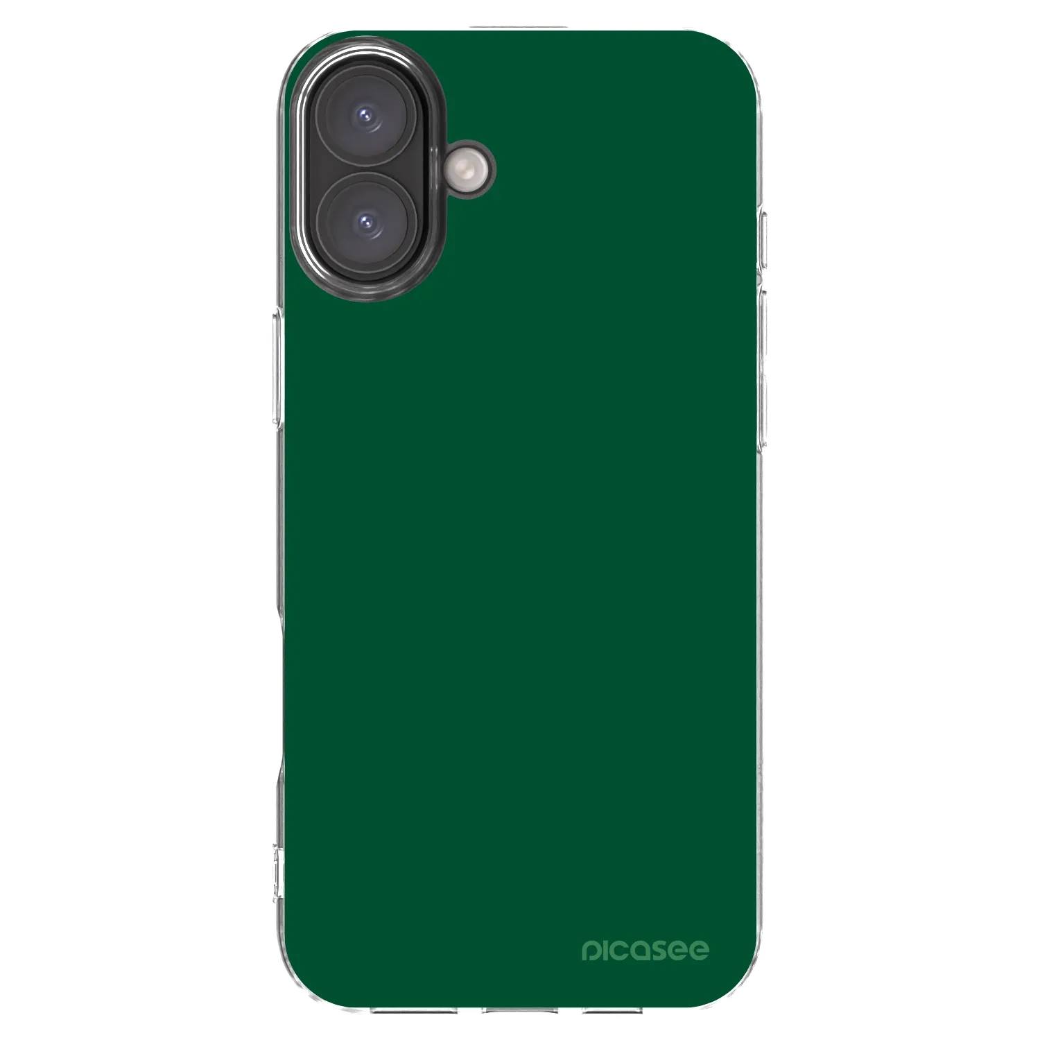 Picasee silikonový průhledný obal pro Apple iPhone 16 Plus - Green Gleam