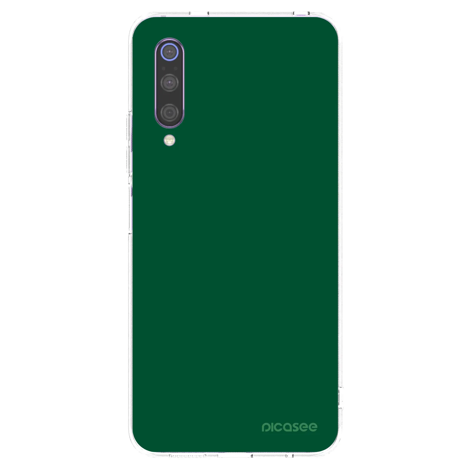Picasee silikonový průhledný obal pro Xiaomi Mi 9 - Green Gleam