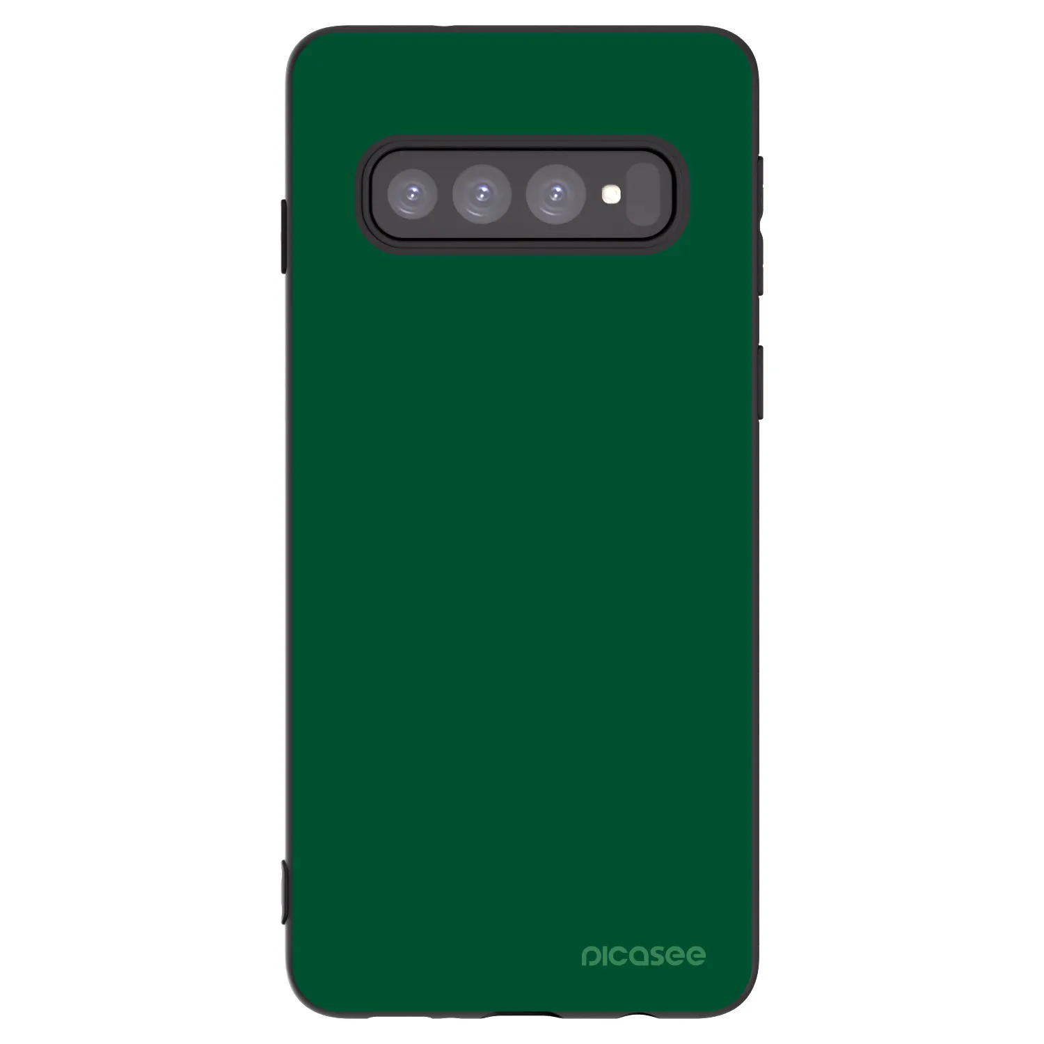 Picasee silikonový černý obal pro Samsung Galaxy S10 G973 - Green Gleam