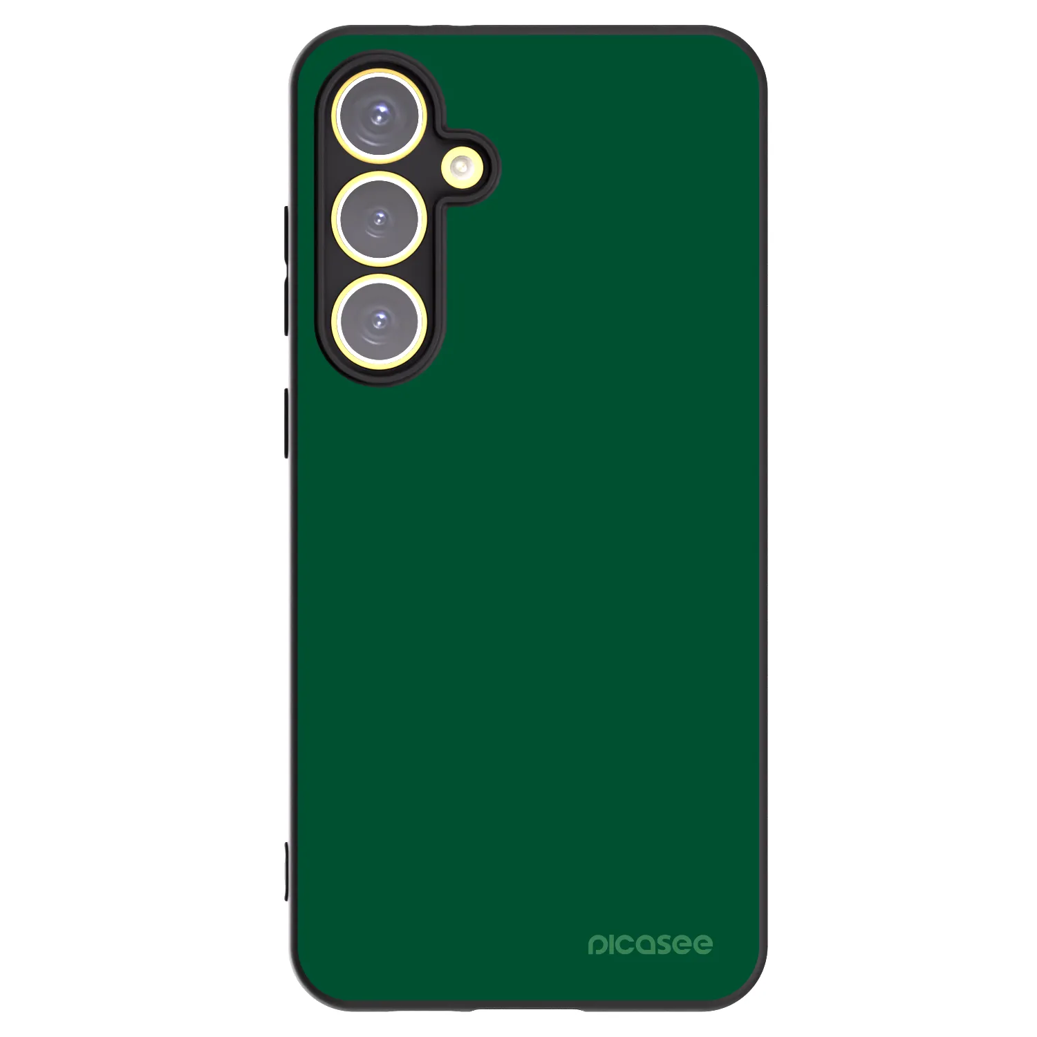 Picasee silikonový černý obal pro Samsung Galaxy S24 FE S721B - Green Gleam