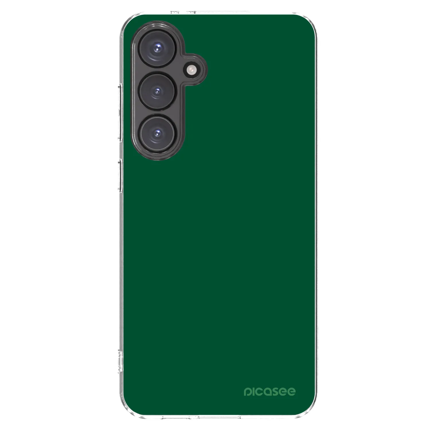 Picasee silikonový průhledný obal pro Samsung Galaxy S24 FE S721B - Green Gleam