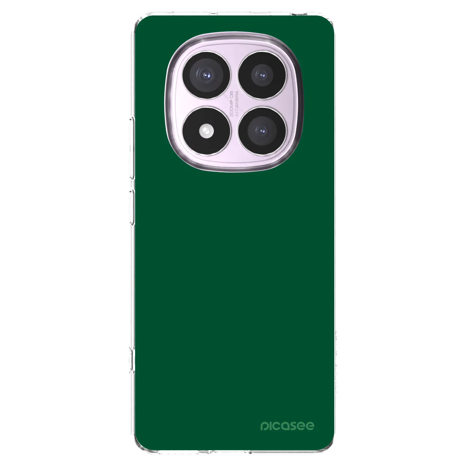 Picasee silikonový průhledný obal pro Xiaomi Redmi Note 14 Pro 5G - Green Gleam