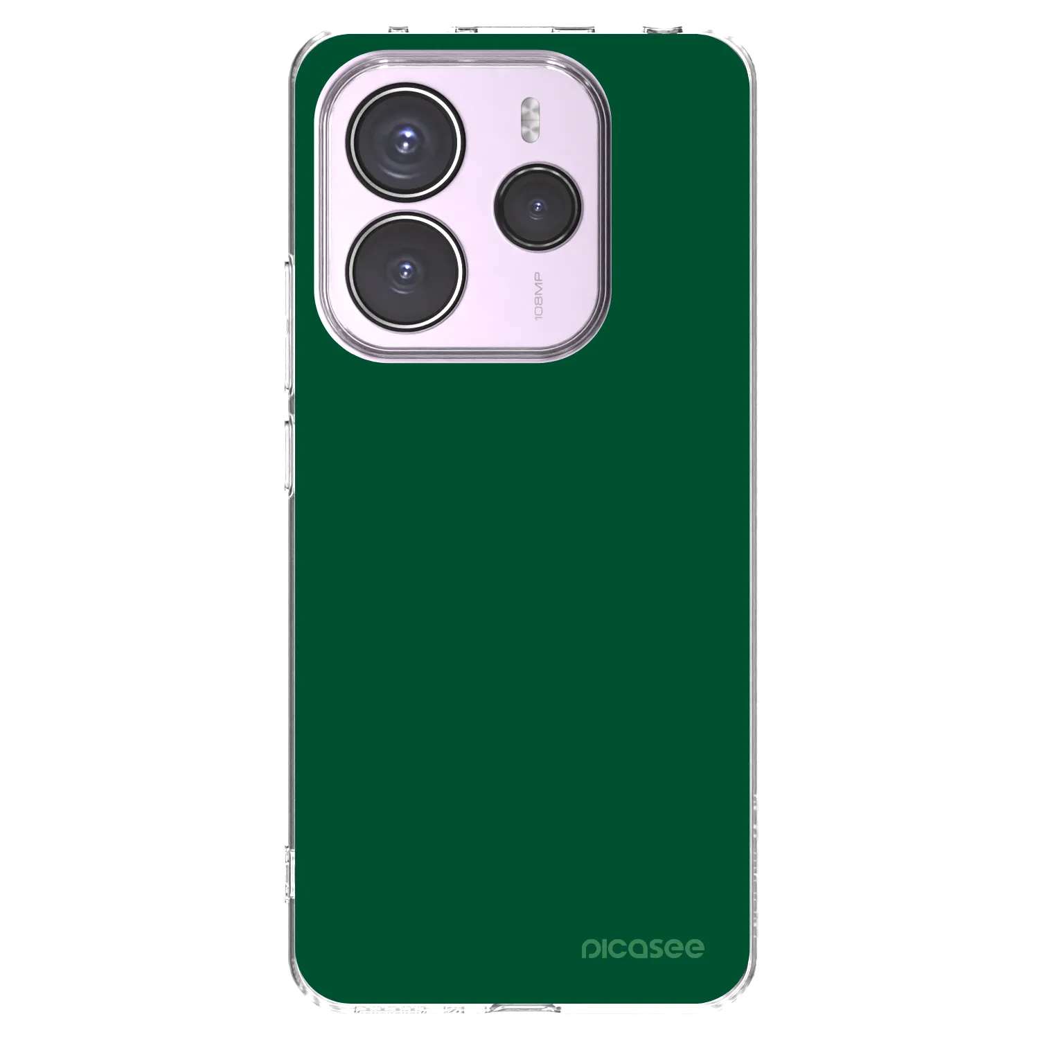 Picasee silikonový průhledný obal pro Xiaomi Redmi Note 14 5G - Green Gleam