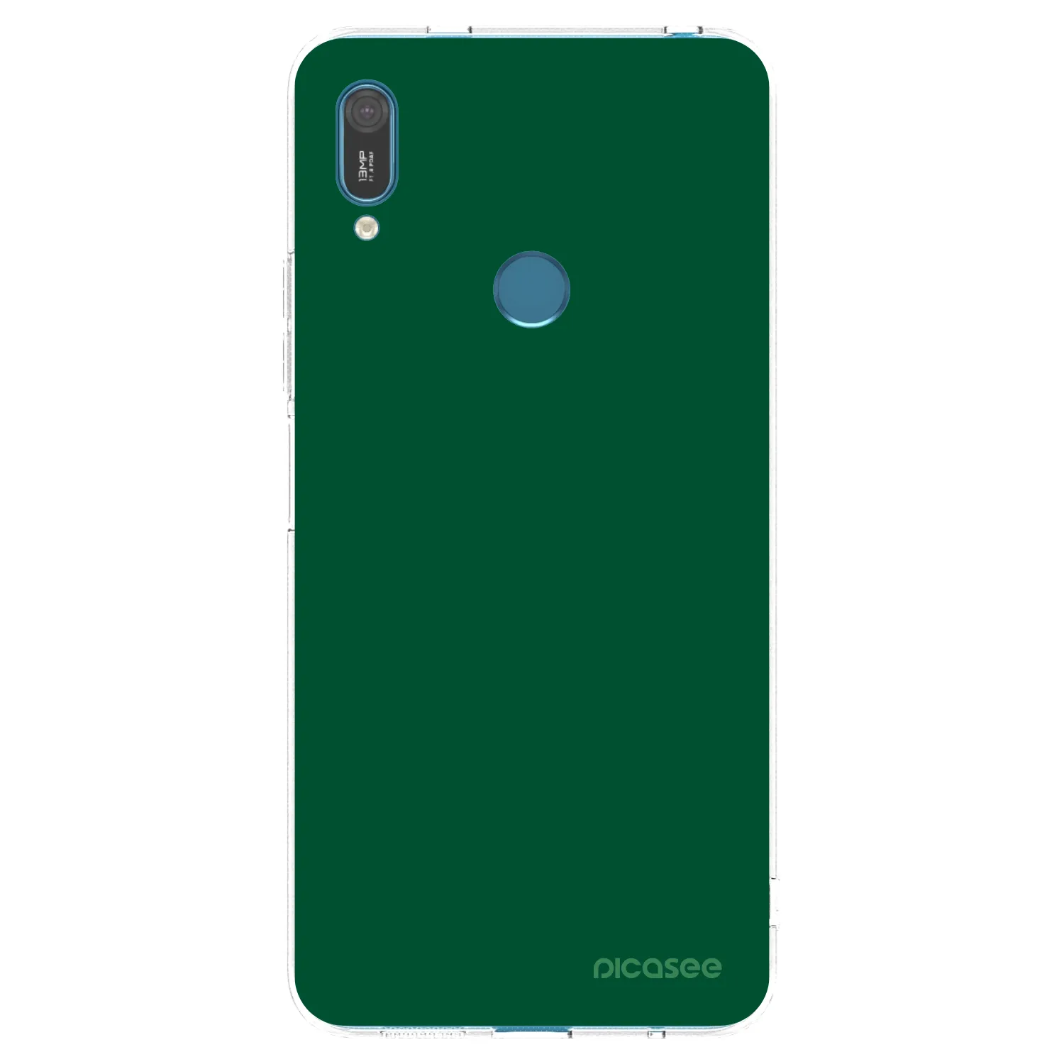 Picasee silikonový průhledný obal pro Huawei Y7 2019 - Green Gleam