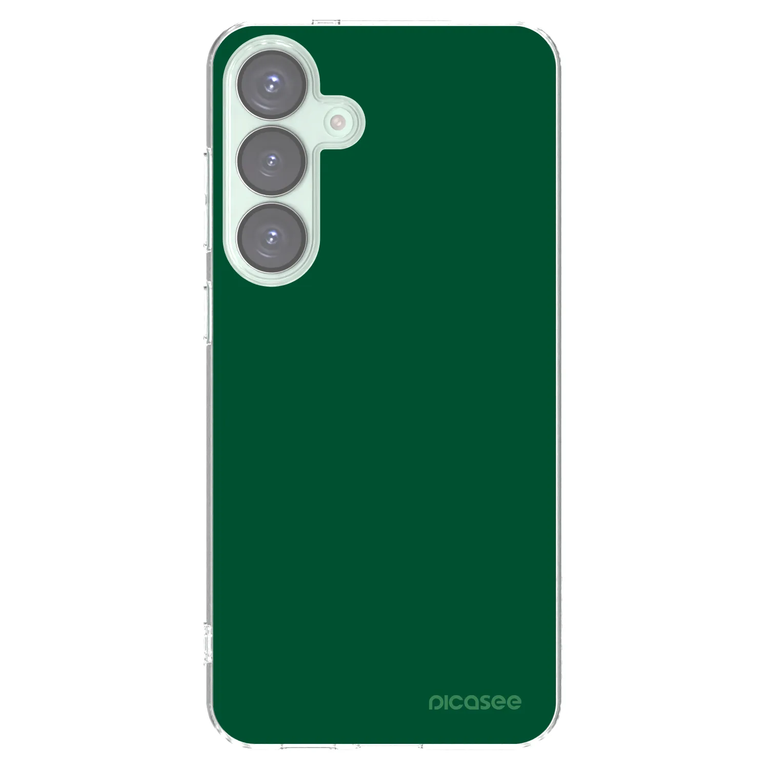 Picasee silikonový průhledný obal pro Samsung Galaxy S25+ 5G - Green Gleam