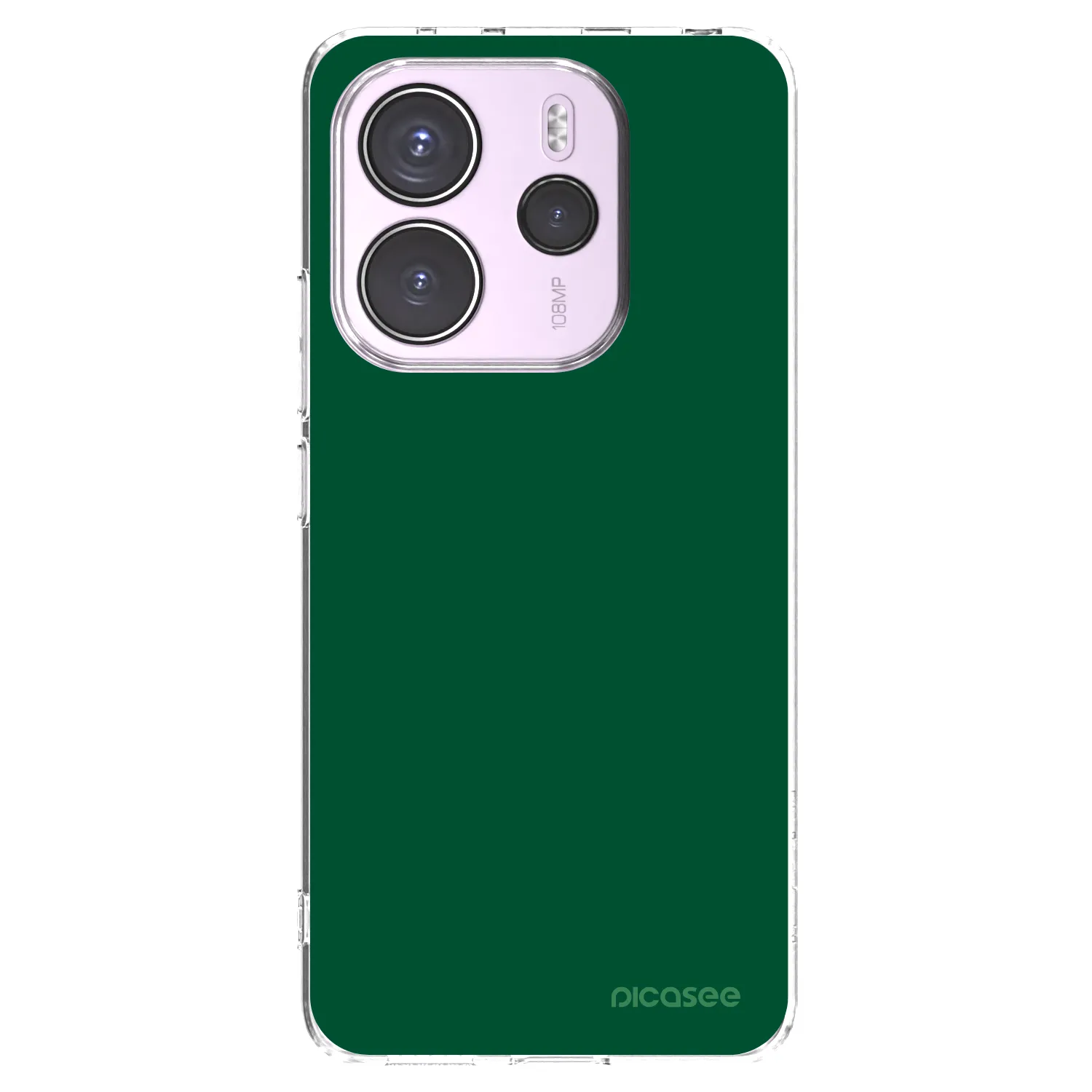 Picasee silikonový průhledný obal pro Xiaomi Redmi Note 14 4G - Green Gleam