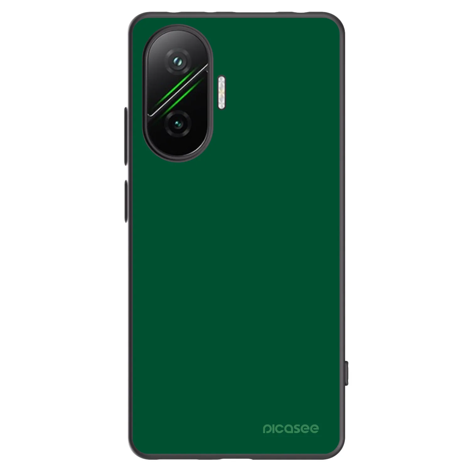 Picasee silikonový černý obal pro Xiaomi Poco F7 5G - Green Gleam