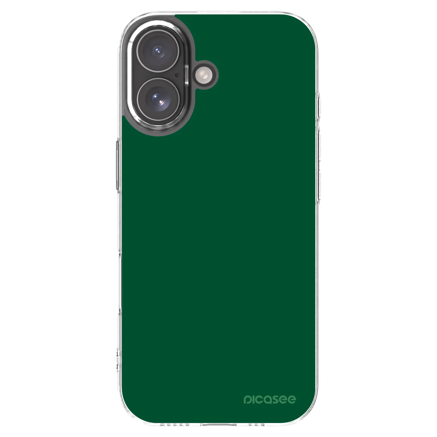 Picasee silikonový průhledný obal pro Apple iPhone 17 - Green Gleam