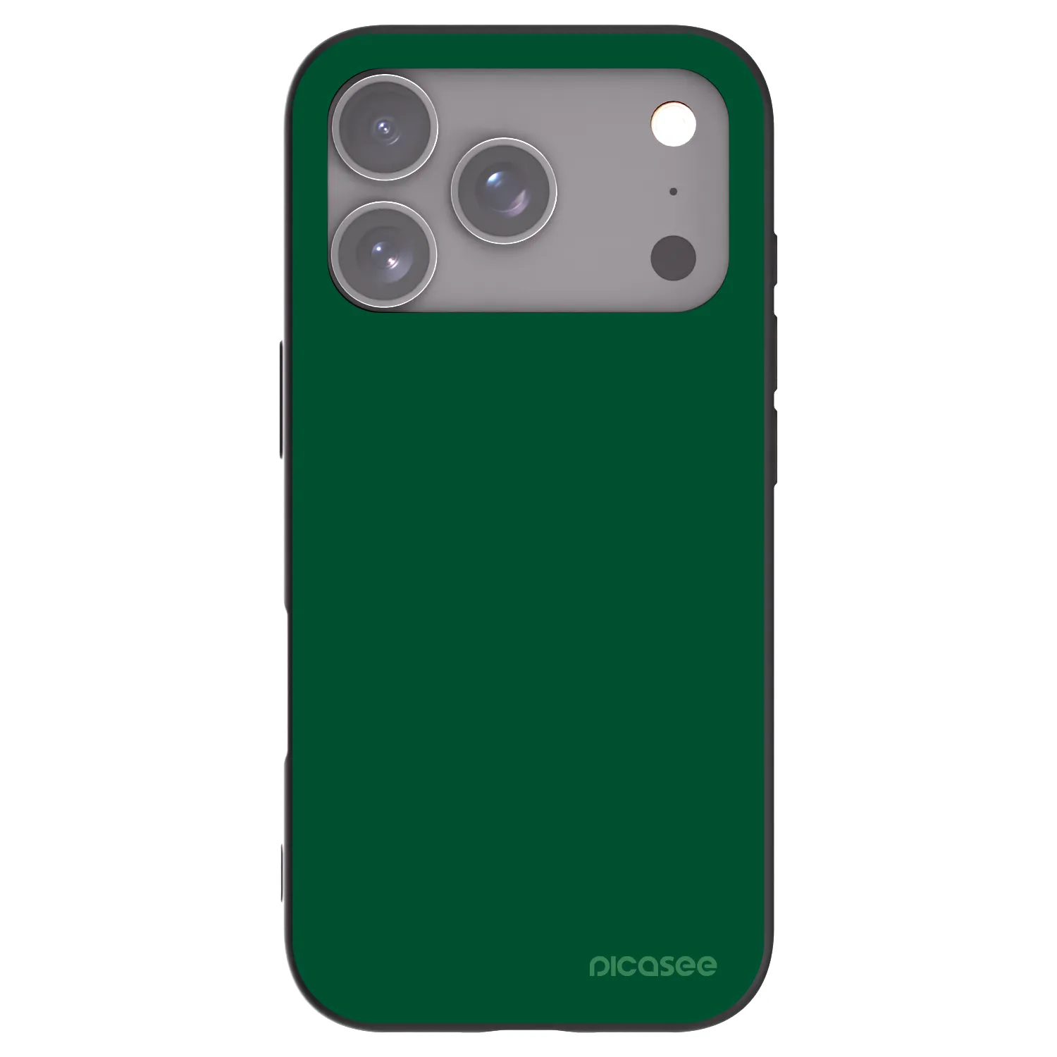 Picasee silikonový černý obal pro Apple iPhone 17 Pro - Green Gleam