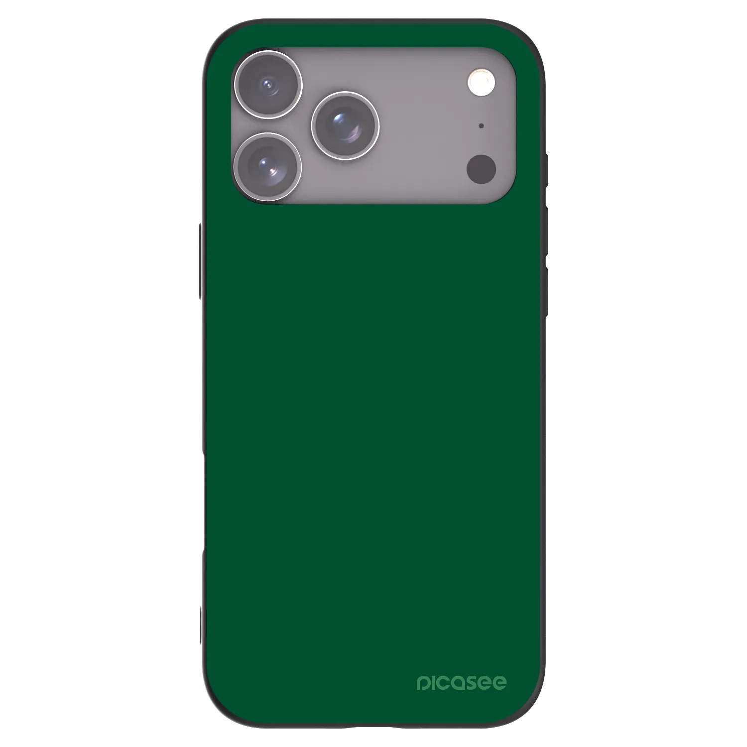 Picasee silikonový černý obal pro Apple iPhone 17 Pro Max - Green Gleam