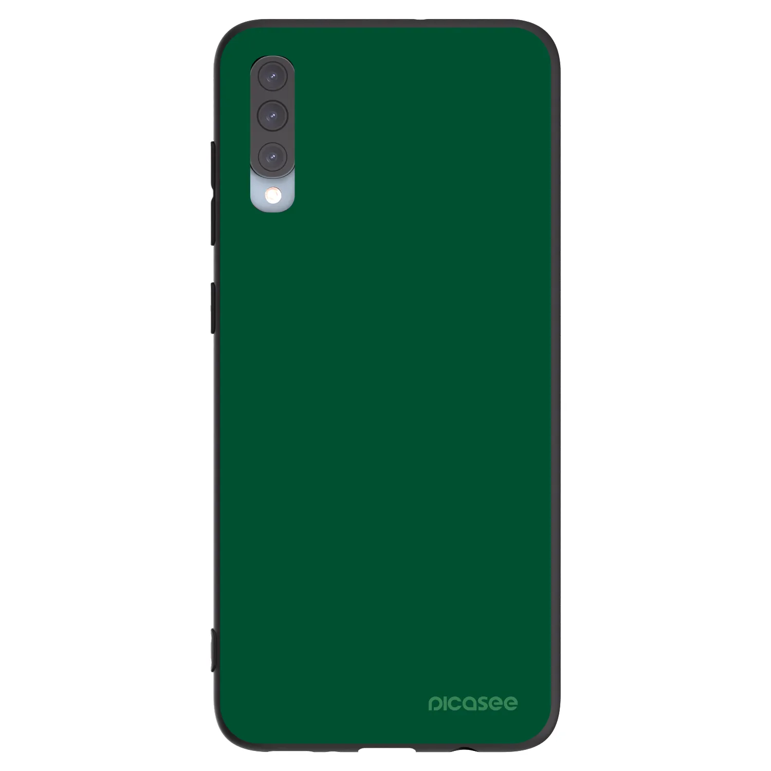 Picasee silikonový černý obal pro Samsung Galaxy A70 A705F - Green Gleam