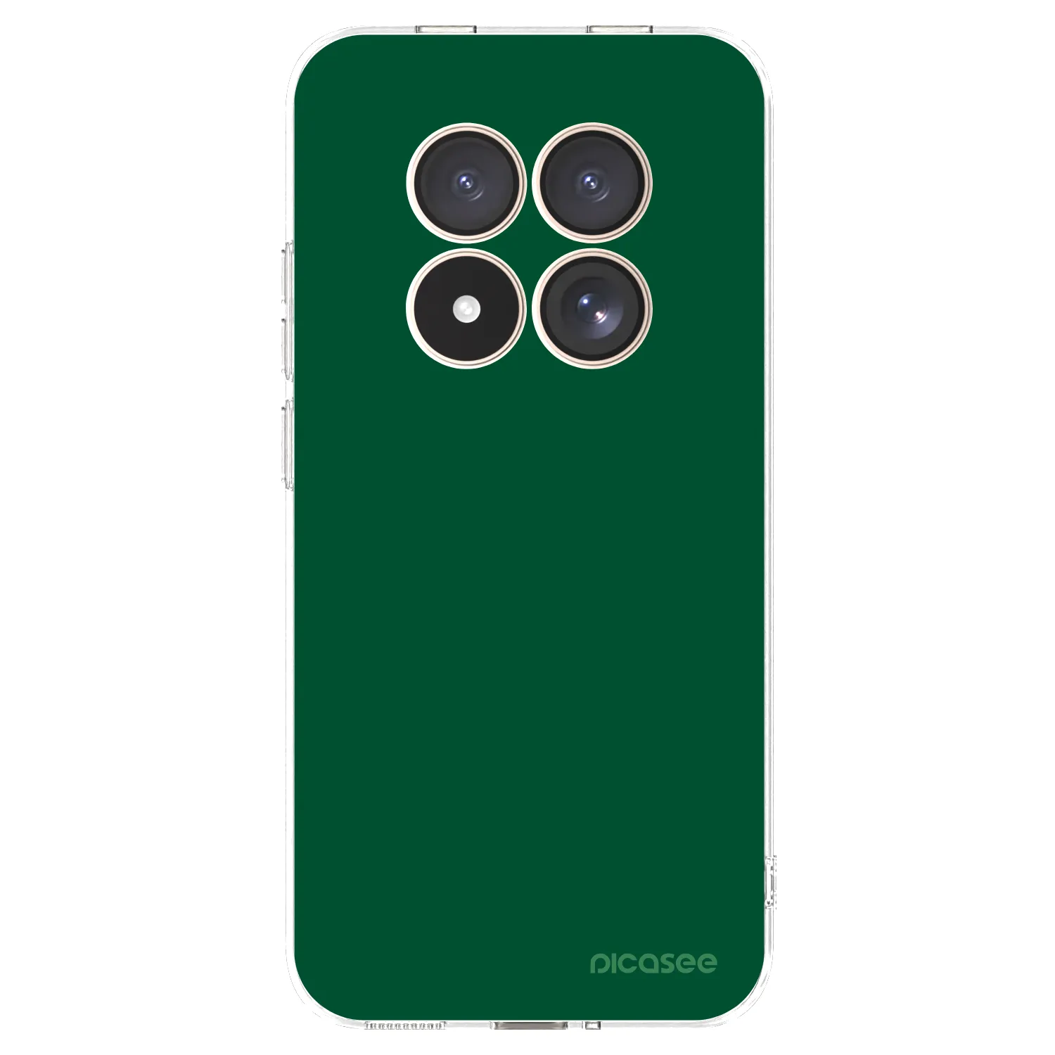 Picasee silikonový průhledný obal pro Xiaomi Redmi Note 15 Pro 4G - Green Gleam
