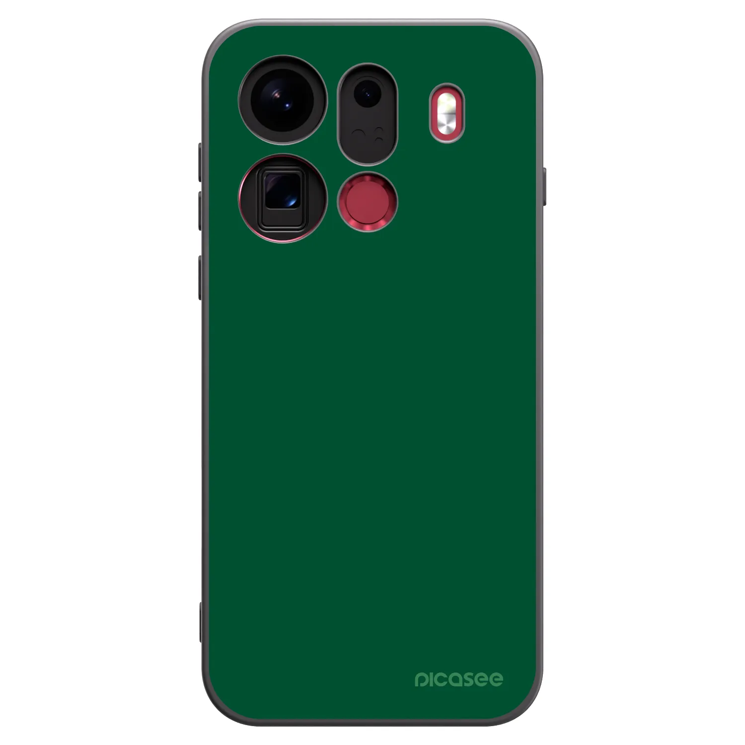 Picasee silikonový černý obal pro OPPO Find X9 Pro - Green Gleam