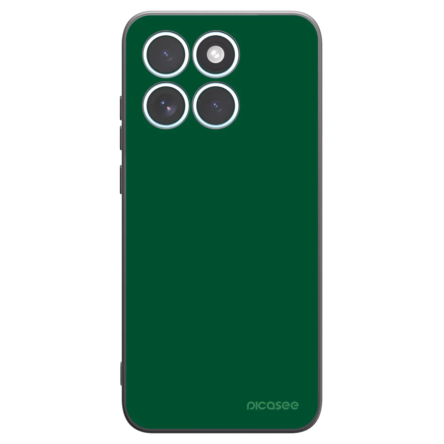 Picasee silikonový černý obal pro Motorola Edge 70 Fusion - Green Gleam