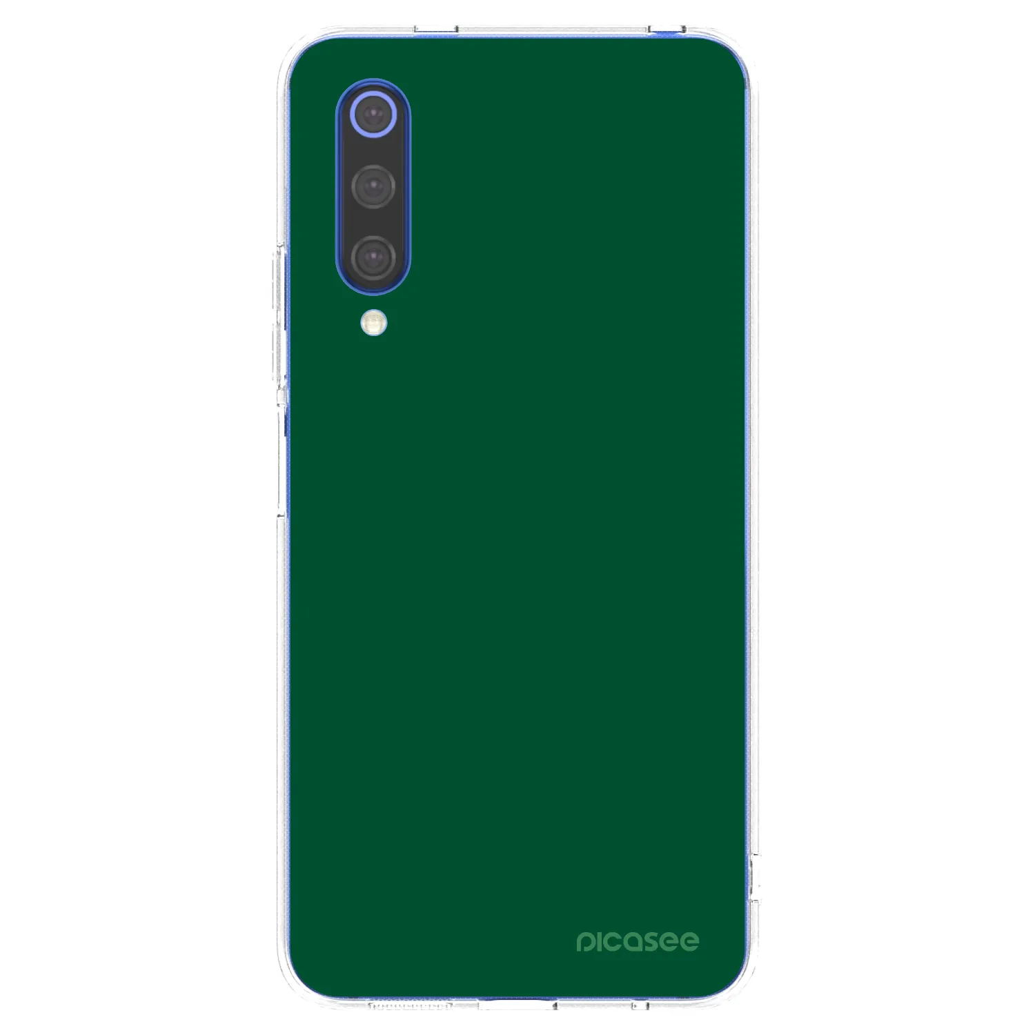 Picasee silikonový průhledný obal pro Xiaomi Mi 9 SE - Green Gleam