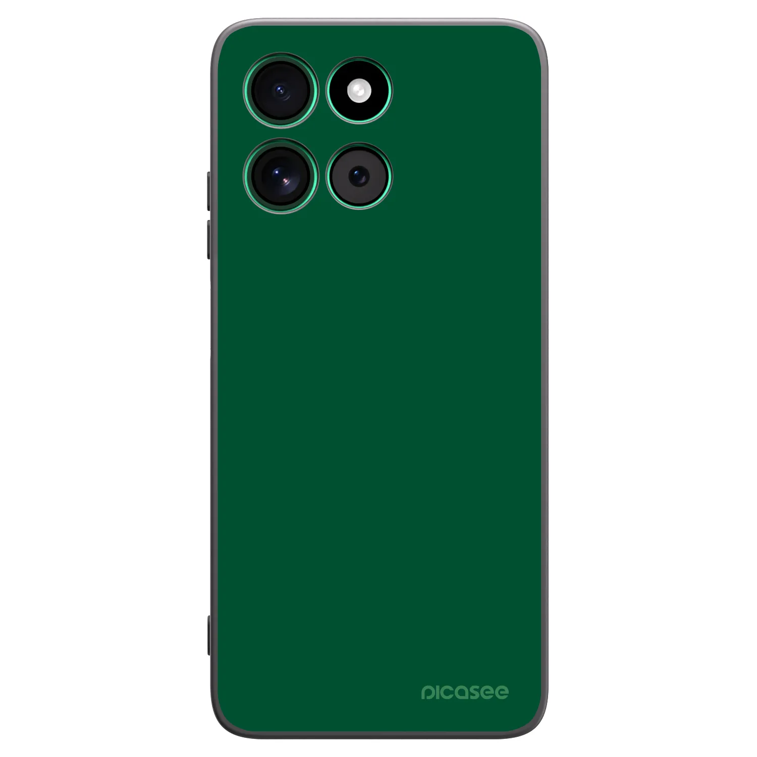 Picasee silikonový černý obal pro Motorola Moto G57 Power - Green Gleam