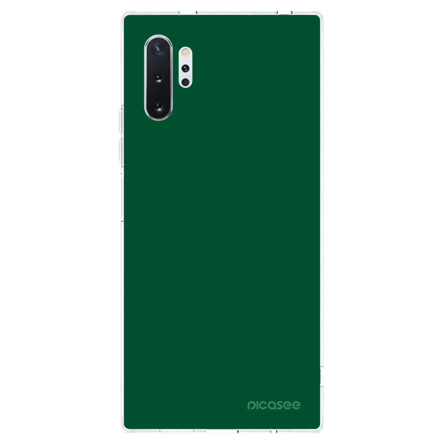 Picasee silikonový průhledný obal pro Samsung Galaxy Note 10+ N975F - Green Gleam