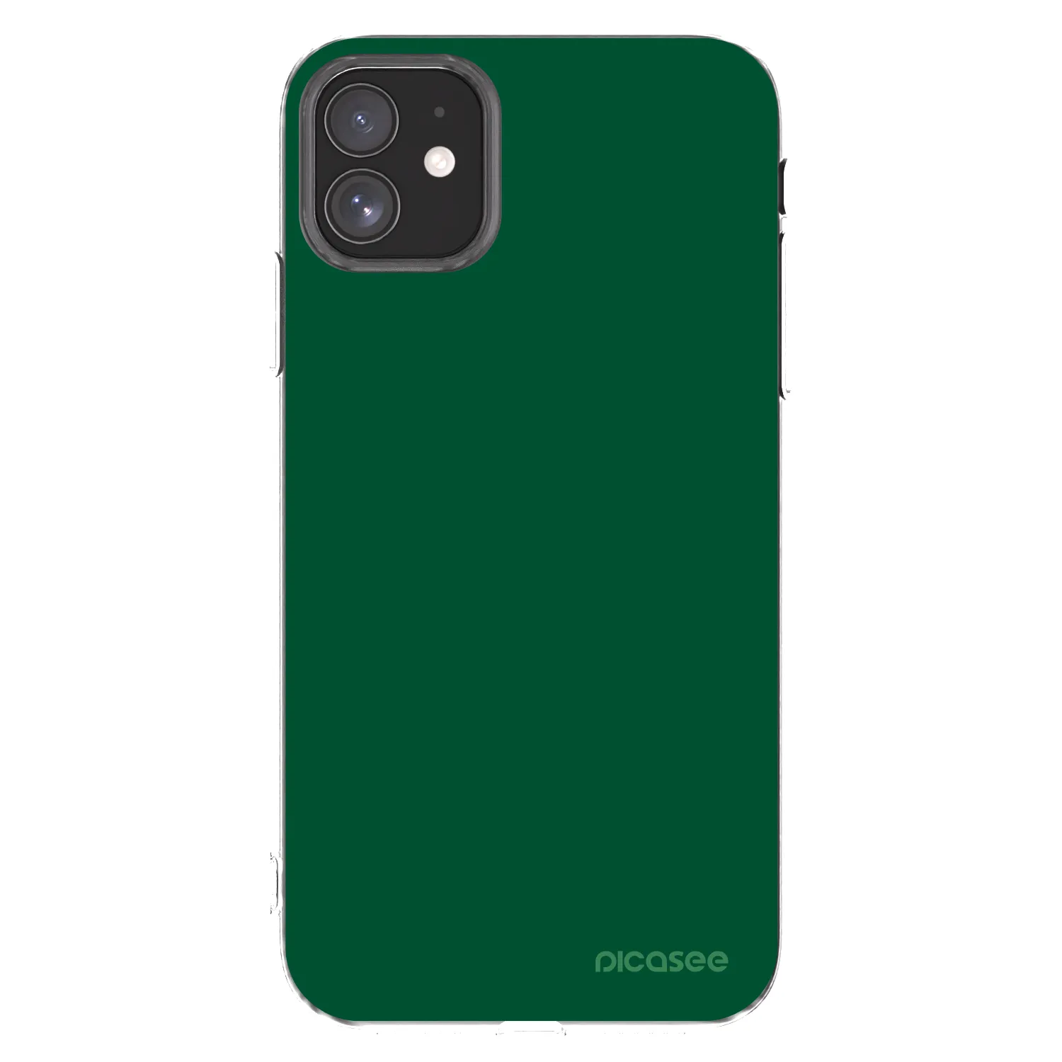 Picasee silikonový průhledný obal pro Apple iPhone 11 - Green Gleam