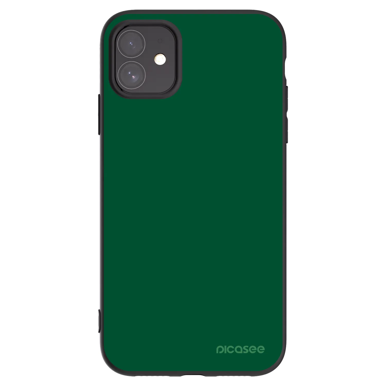 Picasee silikonový černý obal pro Apple iPhone 11 - Green Gleam
