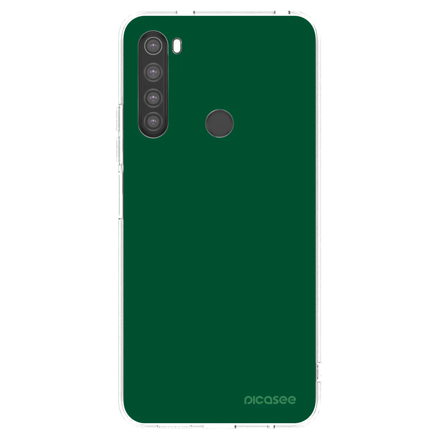Picasee silikonový průhledný obal pro Xiaomi Redmi Note 8 - Green Gleam