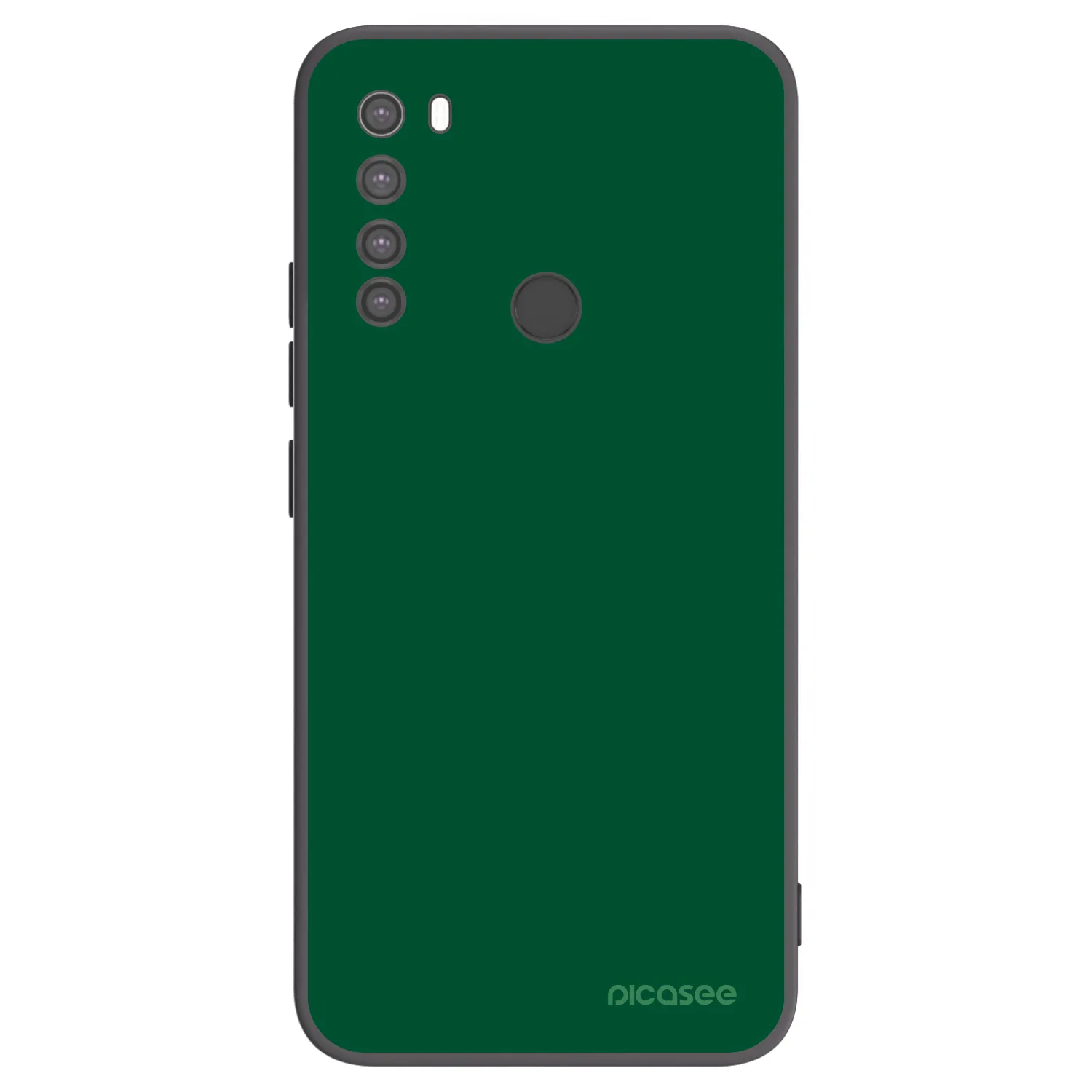 Picasee silikonový černý obal pro Xiaomi Redmi Note 8 - Green Gleam