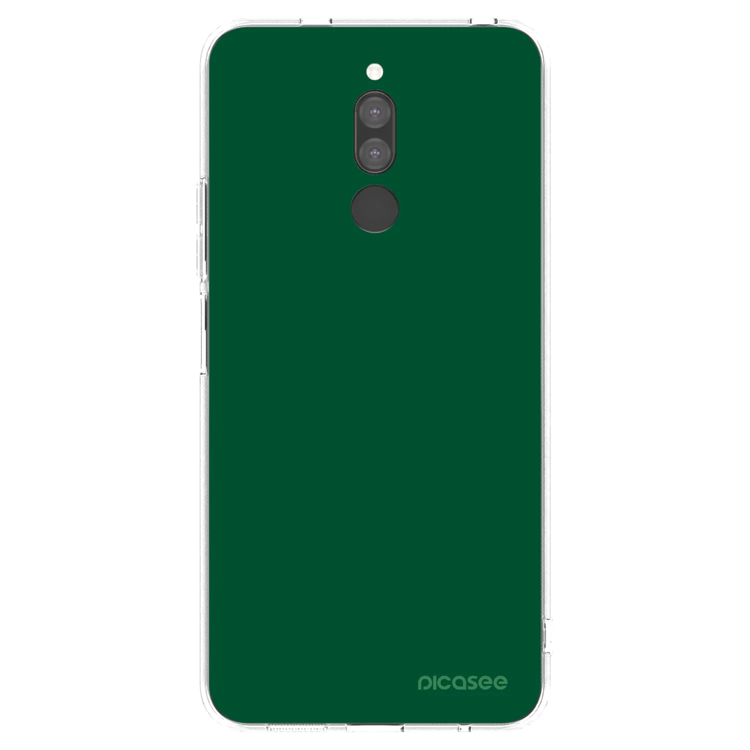 Picasee silikonový průhledný obal pro Xiaomi Redmi 8 - Green Gleam