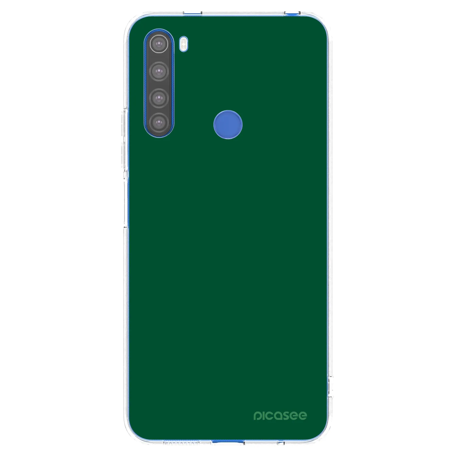 Picasee silikonový průhledný obal pro Xiaomi Redmi Note 8T - Green Gleam