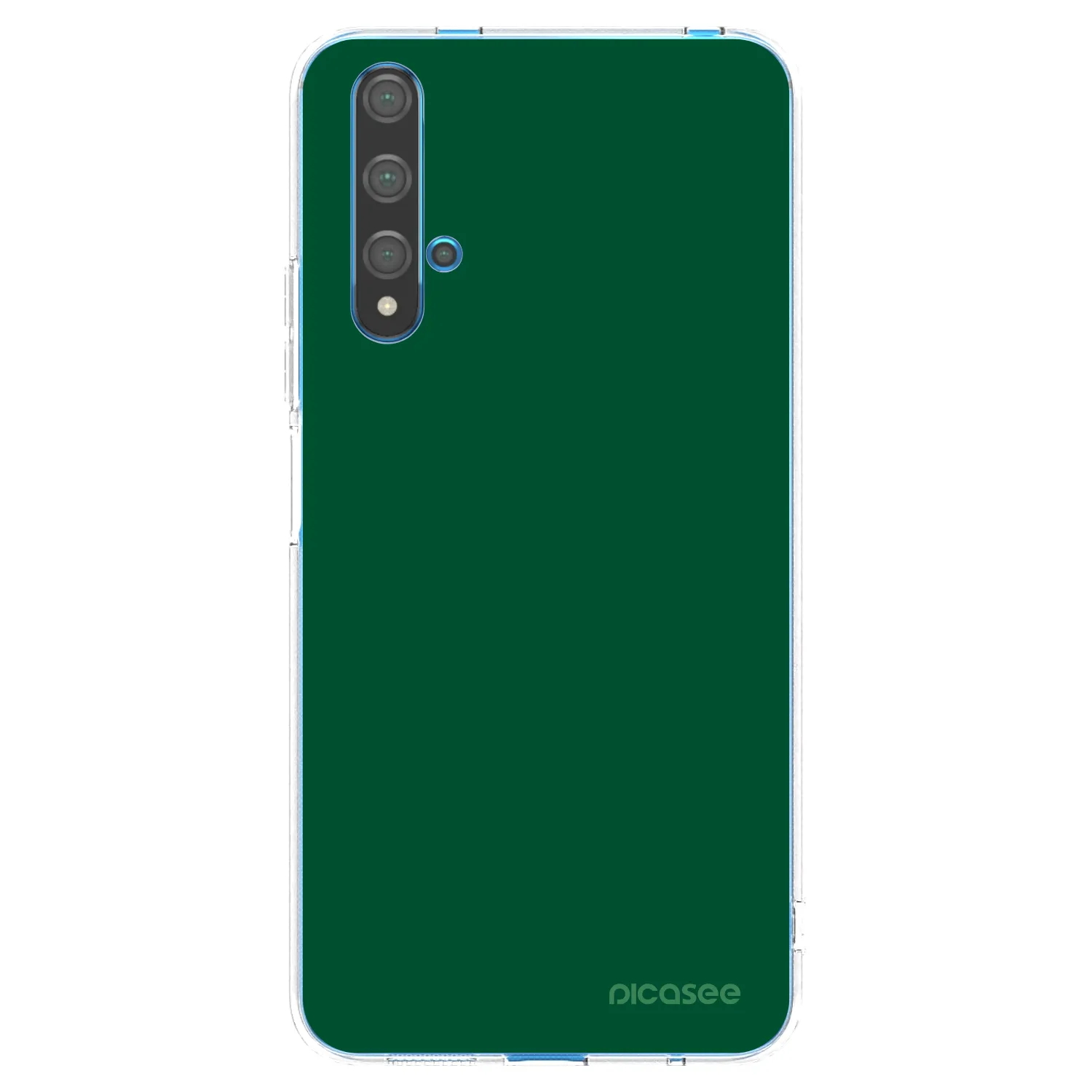 Picasee silikonový průhledný obal pro Huawei Nova 5T - Green Gleam