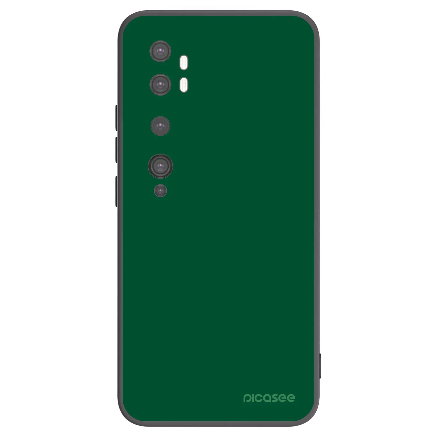 Picasee silikonový černý obal pro Xiaomi Mi Note 10 (Pro) - Green Gleam