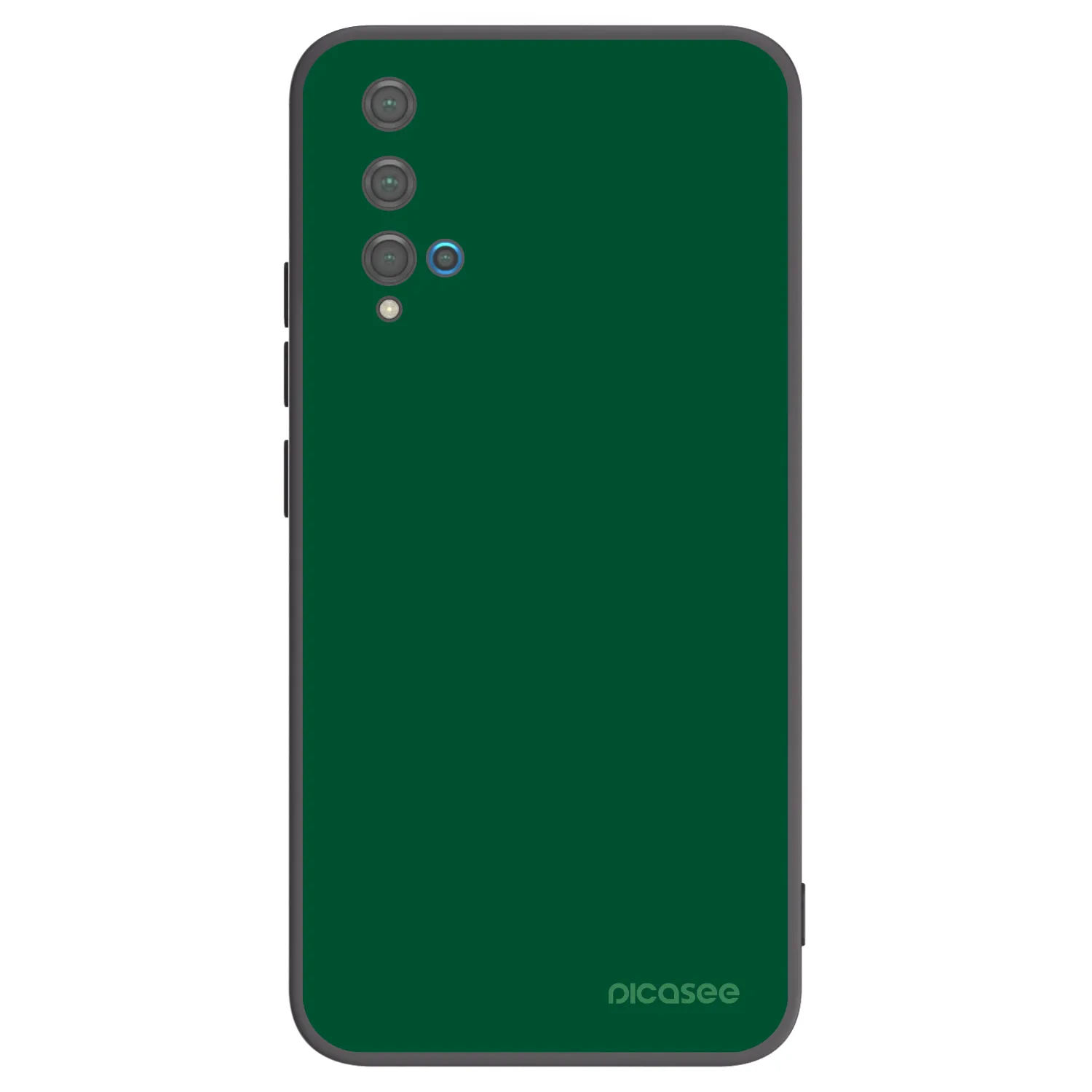 Picasee silikonový černý obal pro Huawei Nova 5T - Green Gleam