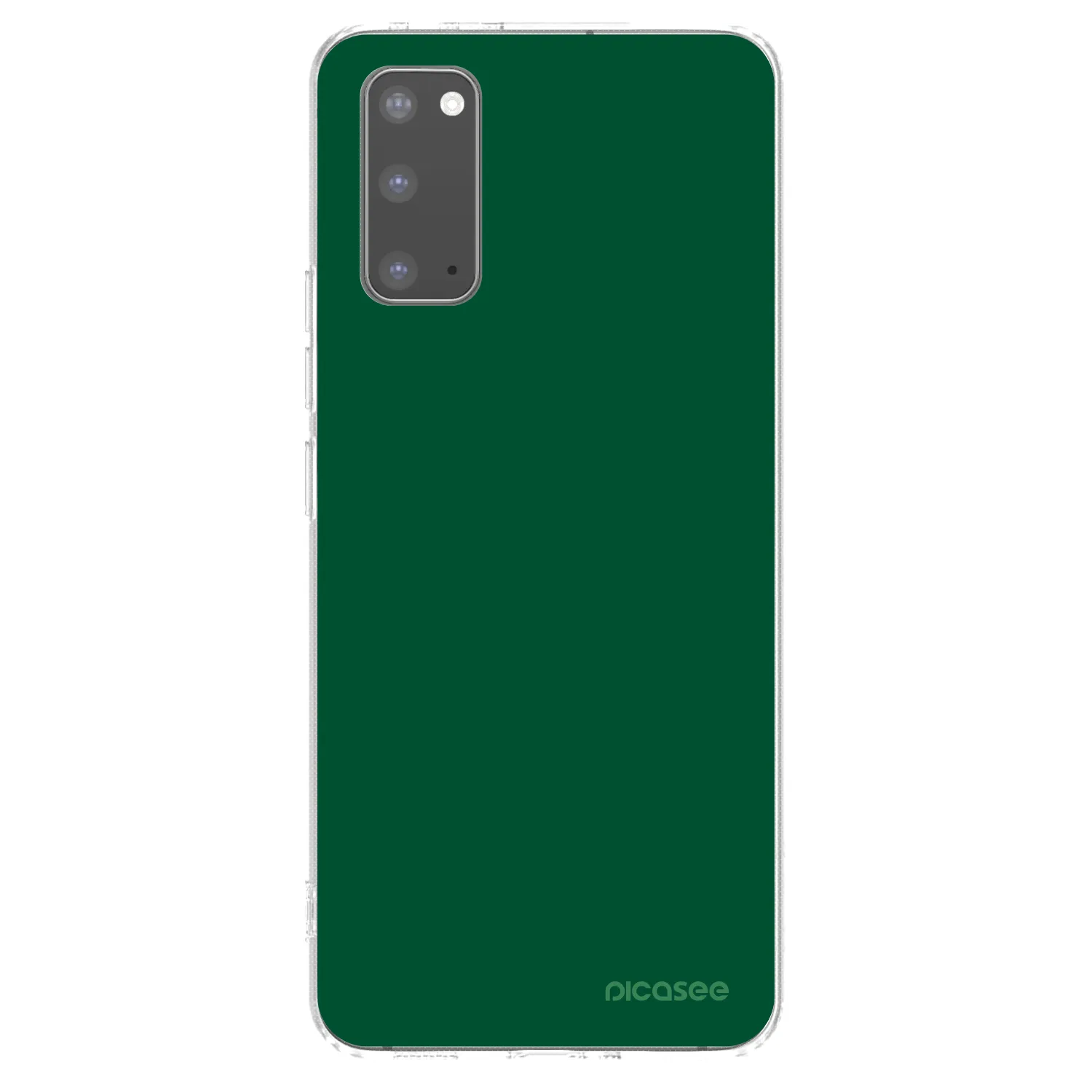 Picasee silikonový průhledný obal pro Samsung Galaxy S20 G980F - Green Gleam