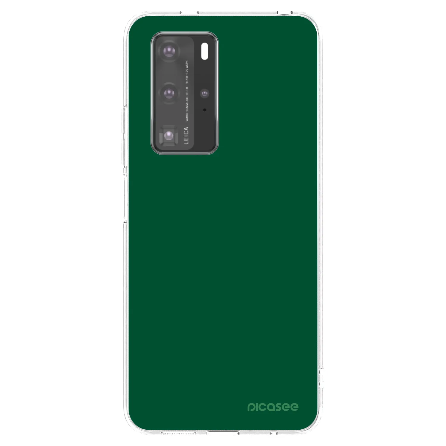 Picasee silikonový průhledný obal pro Huawei P40 Pro - Green Gleam