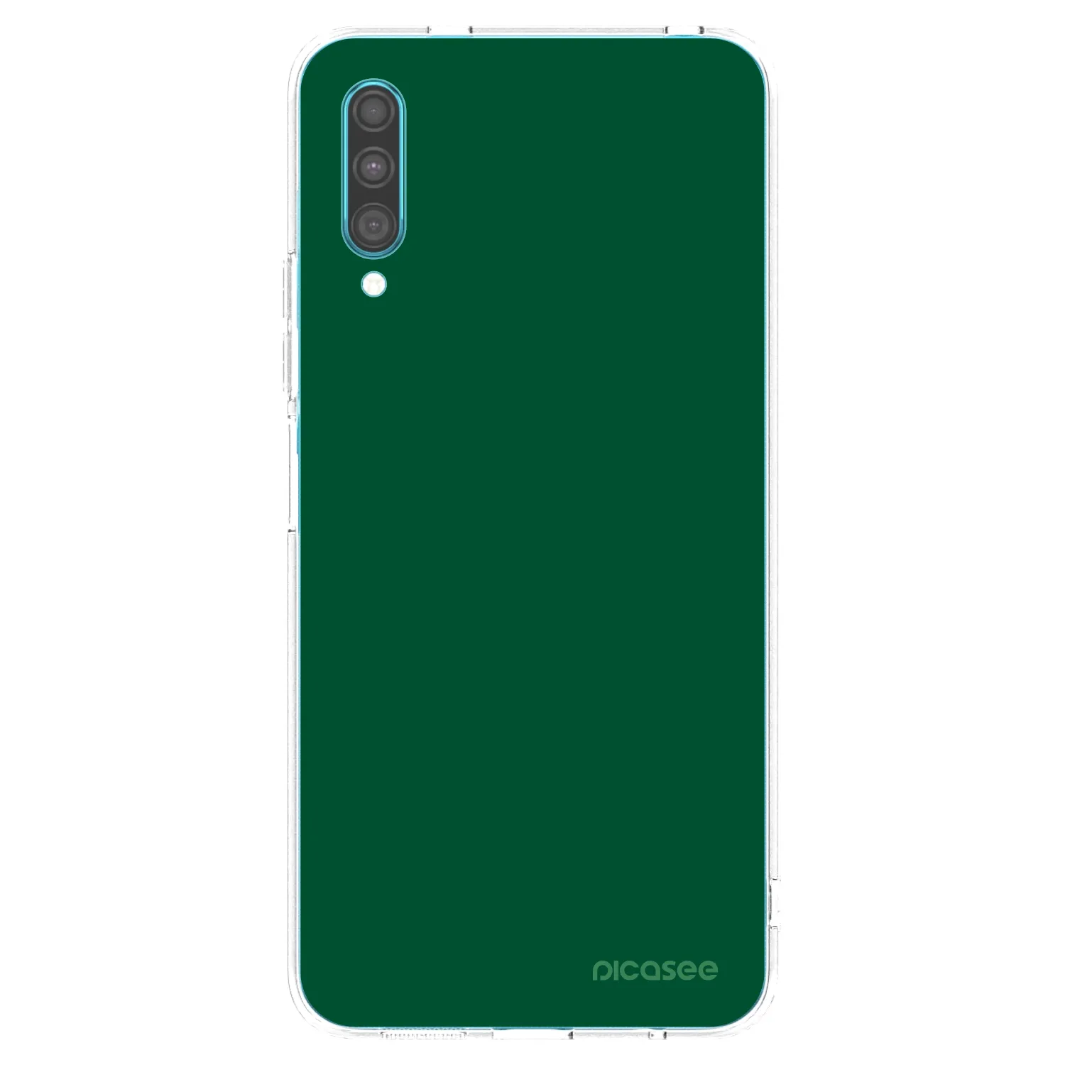 Picasee silikonový průhledný obal pro Samsung Galaxy A30s A307F - Green Gleam