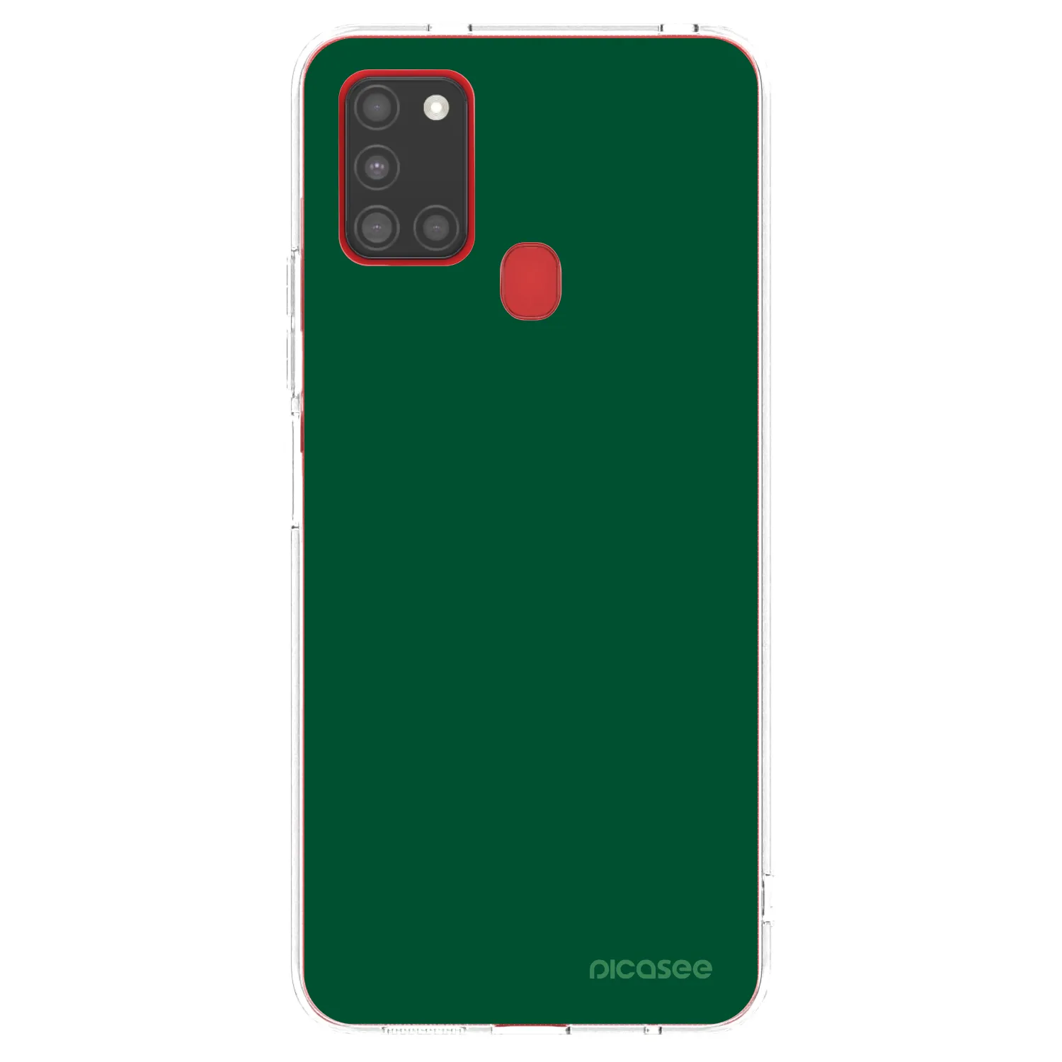 Picasee silikonový průhledný obal pro Samsung Galaxy A21s - Green Gleam