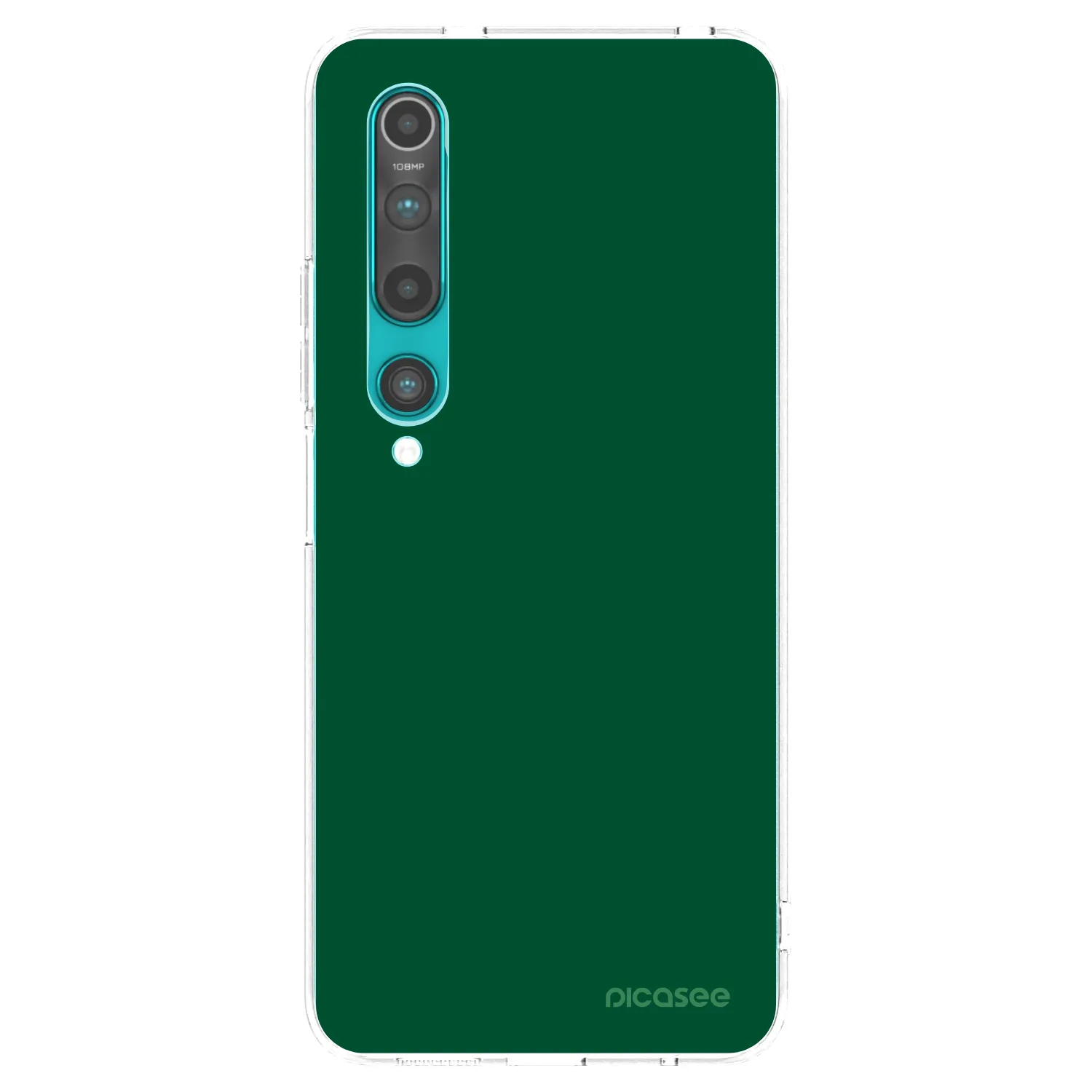 Picasee silikonový průhledný obal pro Xiaomi Mi 10 - Green Gleam