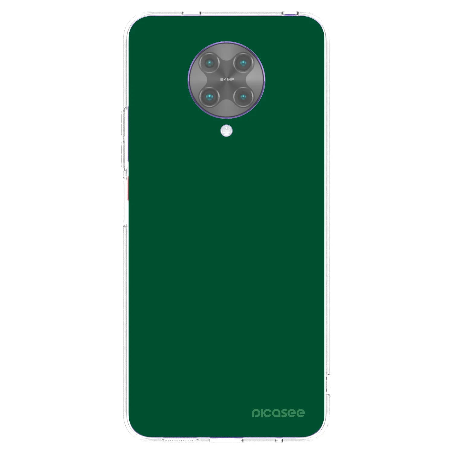 Picasee silikonový průhledný obal pro Xiaomi Poco F2 Pro - Green Gleam