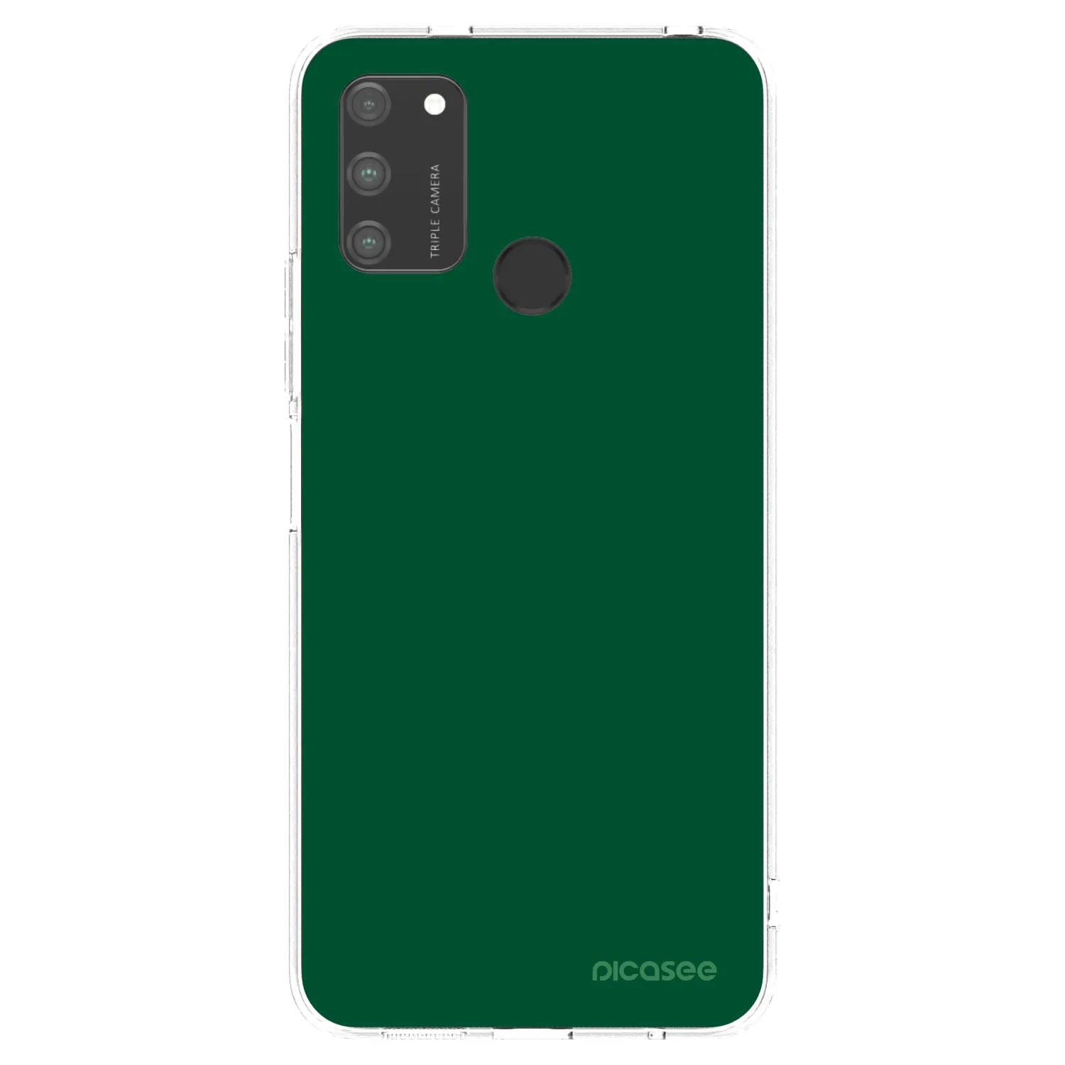 Picasee silikonový průhledný obal pro Honor 9A - Green Gleam