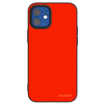 Picasee silikonový černý obal pro Apple iPhone 12 mini - Maranello Red