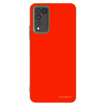 Picasee silikonový průhledný obal pro Honor 10X Lite - Maranello Red