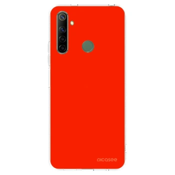 Picasee silikonový průhledný obal pro Realme 6i - Maranello Red