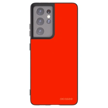 Picasee silikonový černý obal pro Samsung Galaxy S21 Ultra 5G G998B - Maranello Red