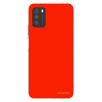 Picasee silikonový průhledný obal pro Xiaomi Poco M3 - Maranello Red
