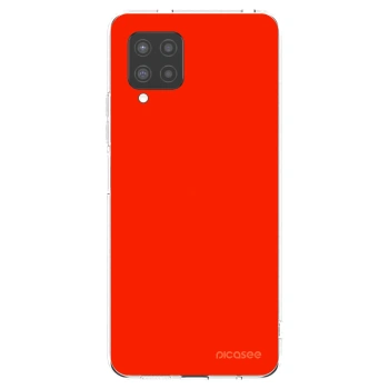 Picasee silikonový průhledný obal pro Samsung Galaxy A42 A426B - Maranello Red