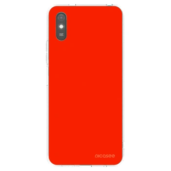 Picasee silikonový průhledný obal pro Xiaomi Redmi 9AT - Maranello Red