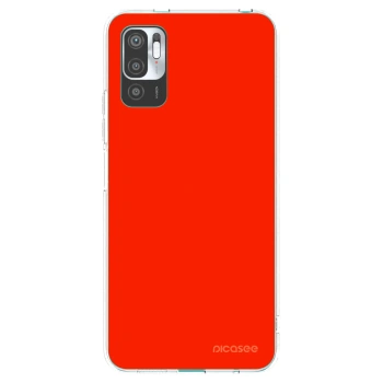 Picasee silikonový průhledný obal pro Xiaomi Redmi Note 10 5G - Maranello Red