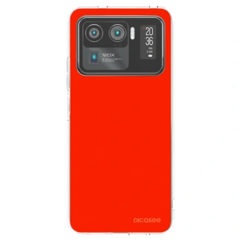 Picasee silikonový průhledný obal pro Xiaomi Mi 11 Ultra - Maranello Red