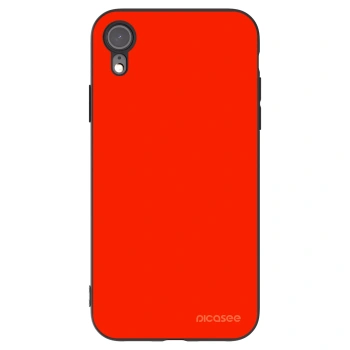 Picasee silikonový černý obal pro Apple iPhone XR - Maranello Red