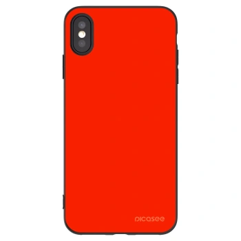 Picasee silikonový černý obal pro Apple iPhone XS Max - Maranello Red