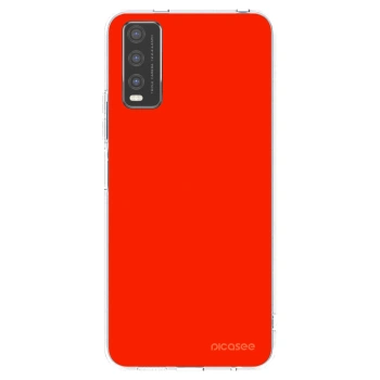 Picasee silikonový průhledný obal pro Vivo Y20s - Maranello Red