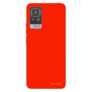 Picasee silikonový průhledný obal pro Vivo X60 Pro 5G - Maranello Red